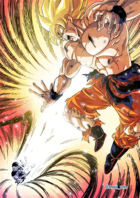 From dragon ball z, goku joins the manga dimensions line standing 11 inches tall and featuring a paint application as though he stepped right out of the show. The final moments of Goku vs Frieza | Goku vs freeza ...
