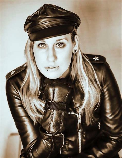 Leather Jacket Girl Leather Gloves Biker Girl Femdom Kink Leather Fashion Bdsm Wonder