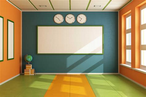 Classroom Clipart Empty Cartoon Classroom Background 4710x3140