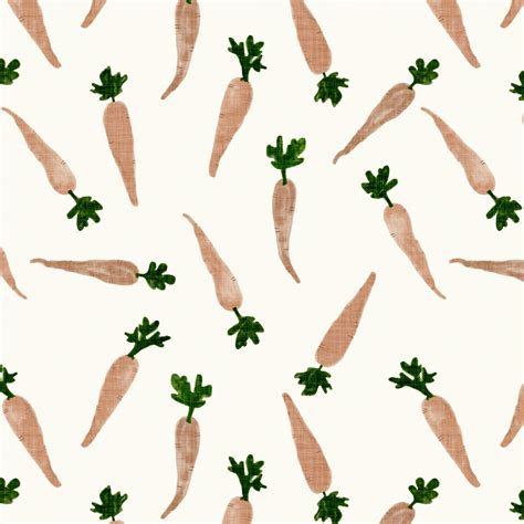 Carrot Patch Fabric By The Yard Quilting Cotton Organic Etsy In 2021