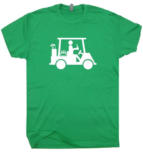 Funny Golf T Shirt Golfer Drinking Beer Shirt Cool Golfing Etsy
