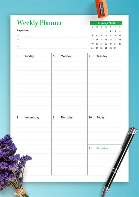 Week At A Glance Download Calendar Printables Free Templates