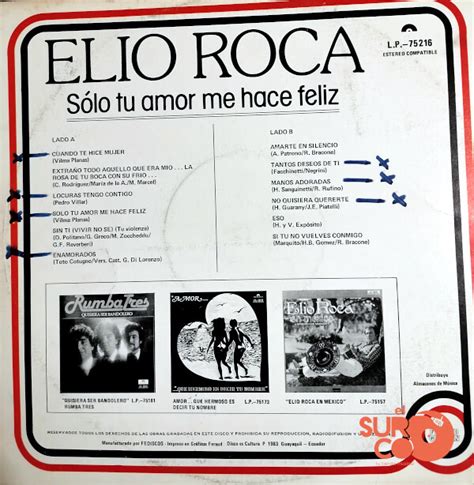 Disco De Vinilo Elio Roca Solo Tu Amor Me Hace Feliz Vinyl El