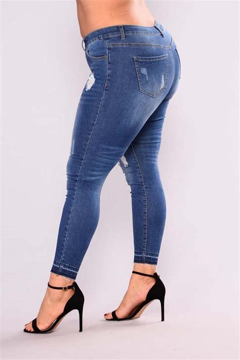 China New Fashion Style Plus Size Denim Jeans Women Ripped Jeans For