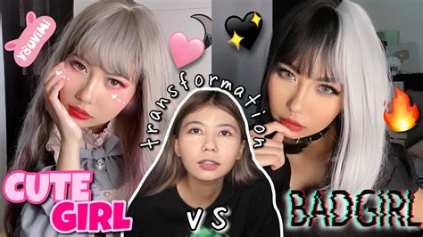 cute girl vs bad girl transformation 💖🔥ft youvimi ano mas bagay shaina denniz youtube