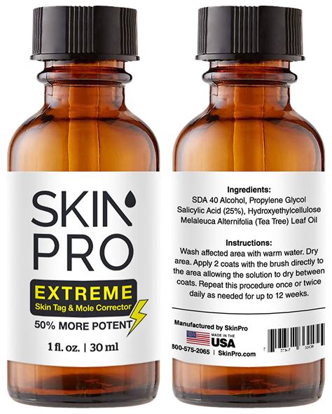 skinpro extreme skin tag remover and mole corrector fast acting physician level 3 formula