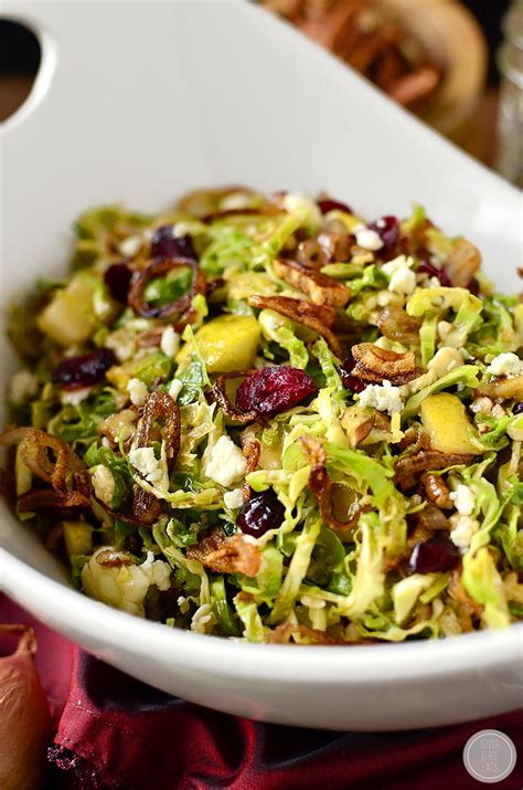 Fall Shredded Brussels Sprouts Salad Video Iowa Girl Eats