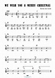 Sheet Music by Paul Gladis » We Wish You a Merry Christmas