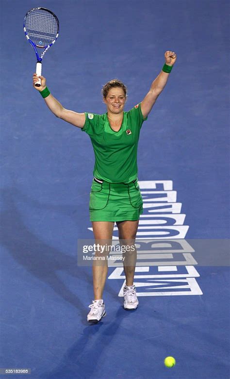 Kim Clijsters Of Belgium Defeated Li Na Of China In The Womens