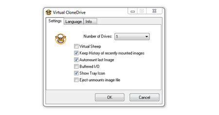 Installing and setting up virtual clonedrive includes choosing which file types to associate with the program, if any, on a compact settings dialog tab that includes language choices. 5 Best Virtual Drive Software to Mount ISO/IMG/BIN for ...