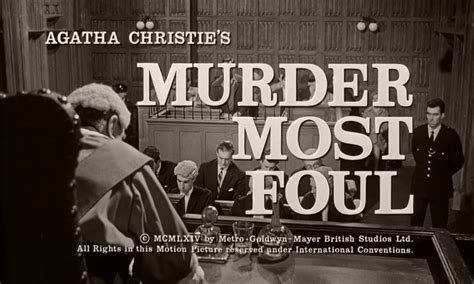 Murder Most Foul 1964 Film