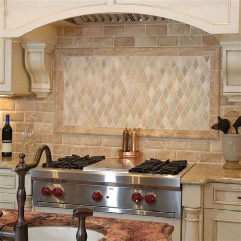 Natural Stone Tile Backsplash Kitchen Things In The Kitchen