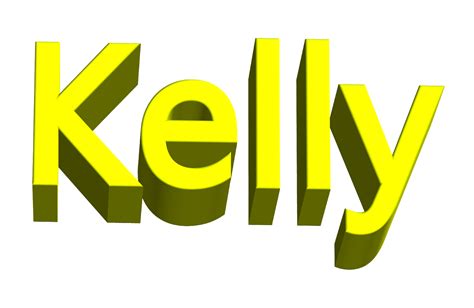NOMBRES EN 3D: Kelly Nombre en 3D