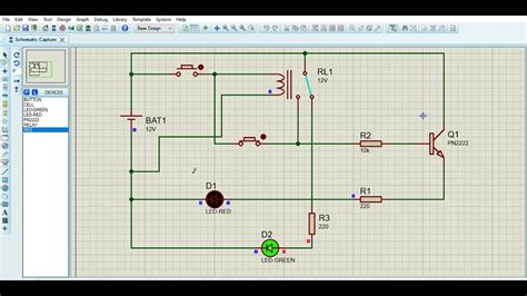 Circuito Eléctrico Proteus 8 Professional Alarma Básica Youtube