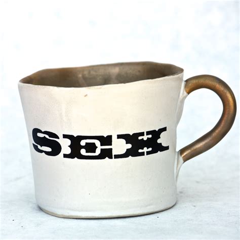 Sex Mug Wgold Interior And Handle
