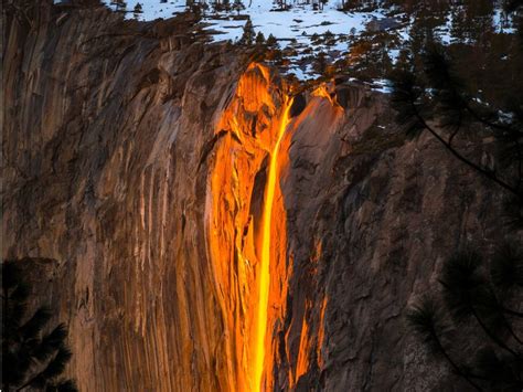 Stunning Photos Firefall Yosemite National Park News Without Politics
