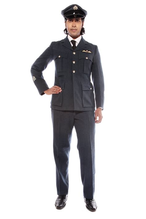 Air Force Pilot Costume With Peaked Cap Costume Boutique