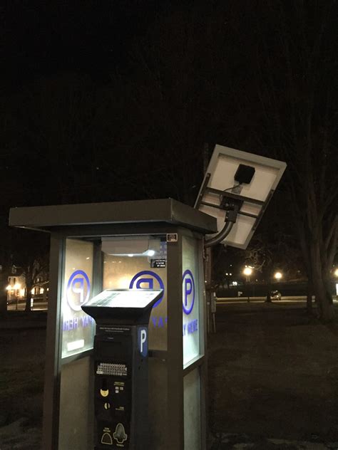 The Light That Powers This Solar Powered Parking Meter Is Powered By