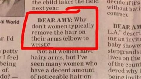 ‘why Dont Women Shave Their Arms Advice Columnists Brilliant Take