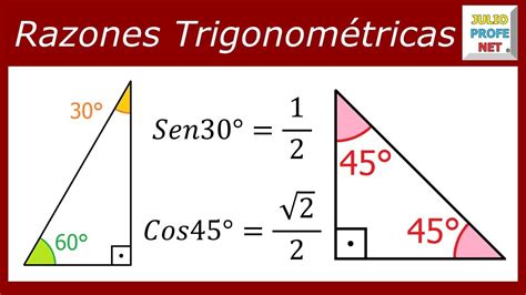 Razones TrigonomÉtricas De 30° 45° Y 60° DemostraciÓn Youtube