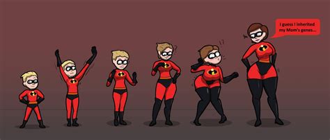Dash Parr To Helen Parr Mrs Incredible Tg Tf By Mooo12 On Deviantart In 2021 Cartoon Girl
