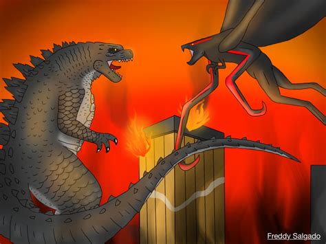 Godzilla 2014 godzilla vs muto drawing. Godzilla 2014 vs Male Muto by Freddygbaf on DeviantArt