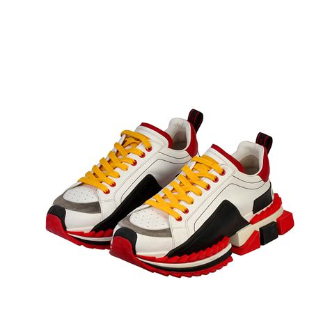 Dolce And Gabbana Super King Sneakers Whitered S 43 9 Luxity