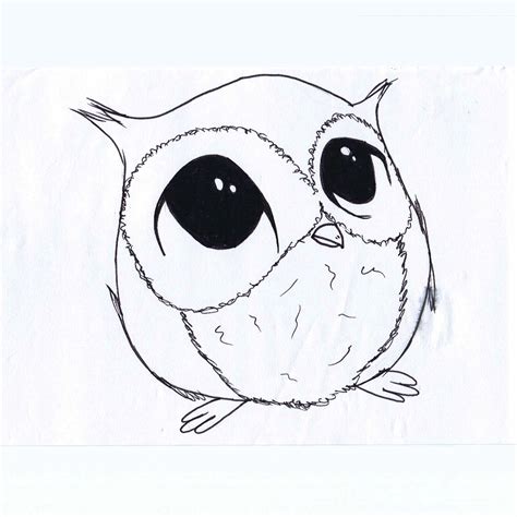 Easy Drawing Of An Owl Owls Stepstep Drawing At Getdrawings Free For