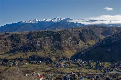 Bucegi Mountains Brasov Romania Landscape View In The Sunniday Light