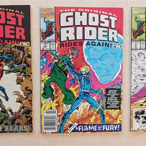 The Original Ghost Rider Rides Again 1 7 Set Marvel Comic Books Full