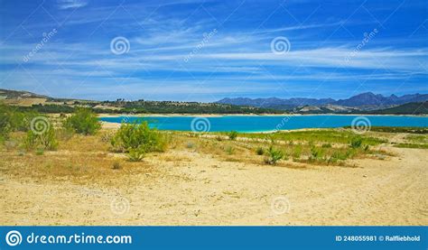 Mountain And Swimming Pool Royalty Free Stock Photo