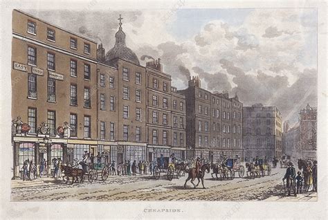 Cheapside London 1813 Stock Image C0449832 Science Photo Library