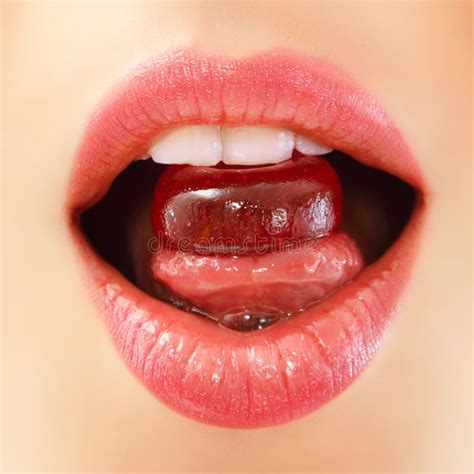 Woman Sucking Sweet Candy Stock Image Image Of Lady 24750325