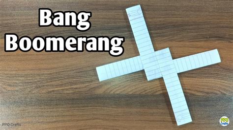 How To Make An Origami Boomerang Notebook Paper Boomerang Easy