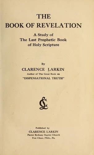 The Book Of Revelation By Clarence Larkin Open Library