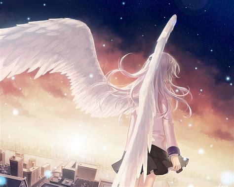Wallpaper City Anime Wings Angel Angel Beats Girl Wing