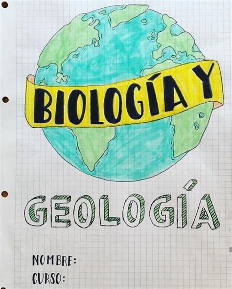 Biologia Y Geologia En 2020 Portadas De Biologia Portada De Cuaderno