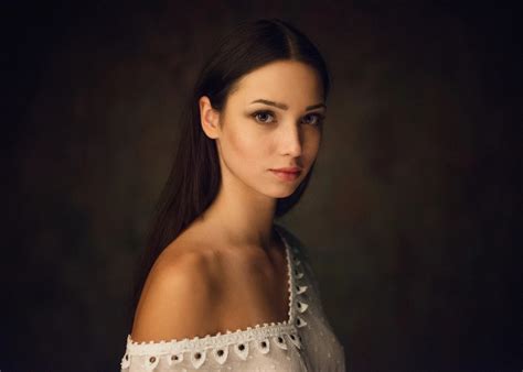 Brunette Model Women Maxim Maximov Mariya Volokh Portrait Wallpaper