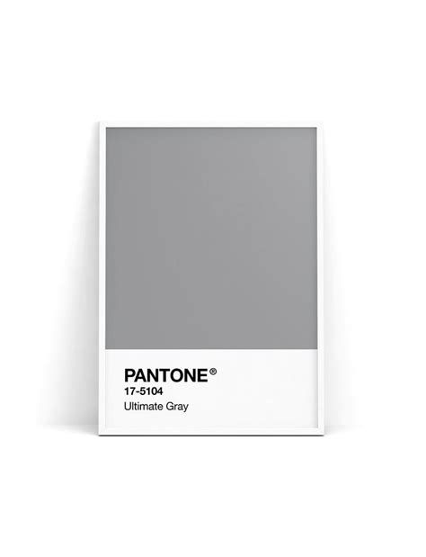 Pantone Color Of The Year 2021 Ultimate Gray Art Board Print
