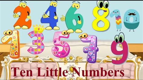 10 Little Numbers Ten Little Numbers Jumping On The Bed Numbers