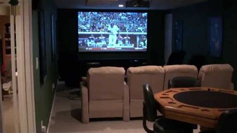 Dream Home Theater Pub Room Game Room High Def Projector Youtube