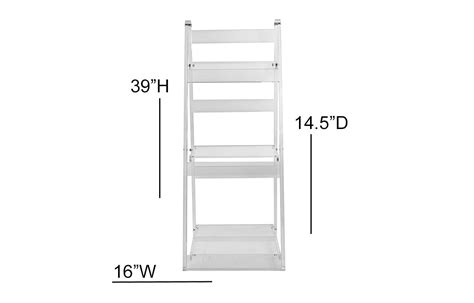 simply brilliant acrylic ladder shelf designstyles