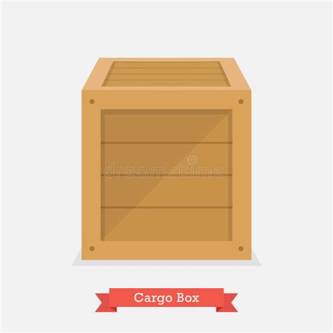 Cargo Wood Box Stock Vector Illustration Of Concept 95569570