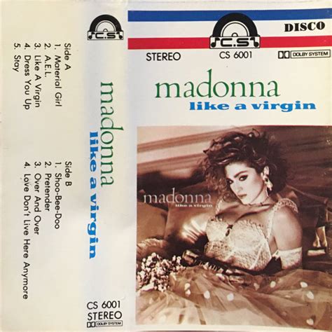 Madonna Like A Virgin Cassette Discogs