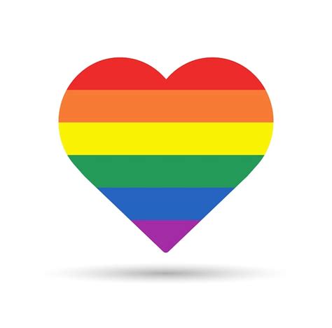 Premium Vector Rainbow Heart Lgbtq Pride Concept Heart Shape In Lgbtq