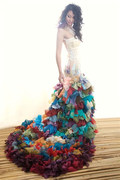 25 Attractive Colorful Wedding Dresses