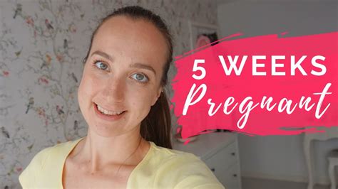 5 Weeks Pregnant Early Pregnancy Symptoms And Update Youtube