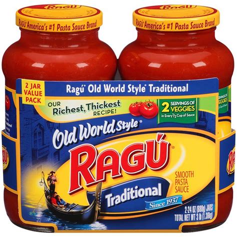 Ragu Old World Style Traditional Smooth Pasta Sauce 24 Oz Instacart