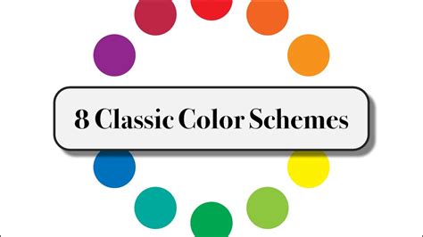 8 Classic Color Schemes Youtube