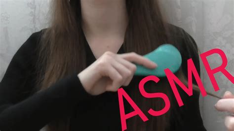 ASMR Self Hair Brushing No Talking YouTube
